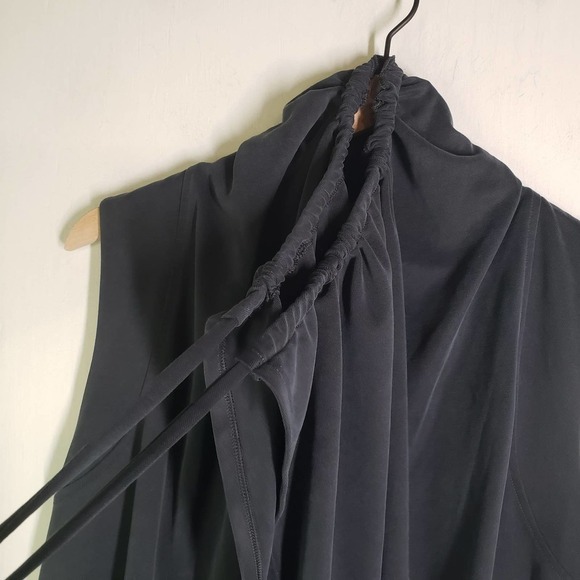 Calia Journey Vest M‎ Drawstring Waterfall Front Washed Black - Picture 4 of 8
